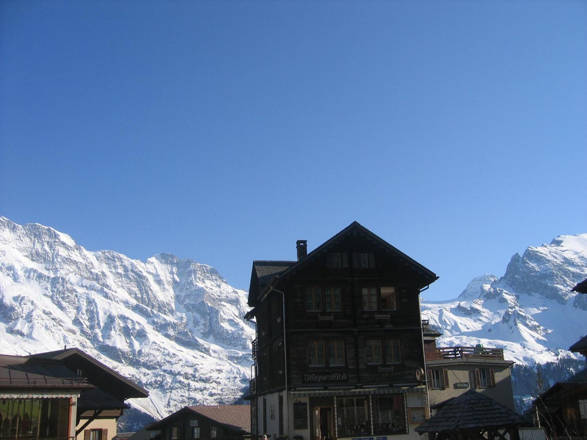 Ferienwohnung Alte Baeckerei Mürren Esterno foto