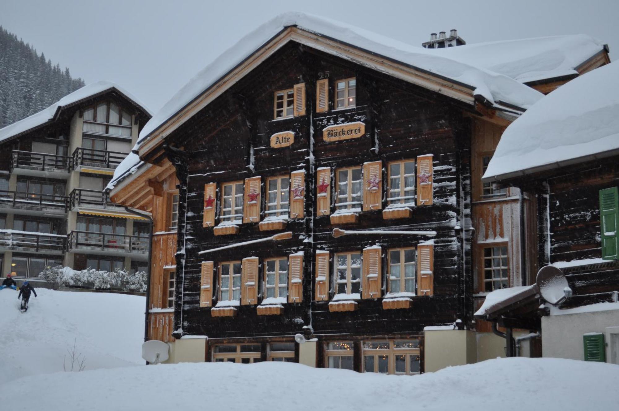 Ferienwohnung Alte Baeckerei Mürren Esterno foto